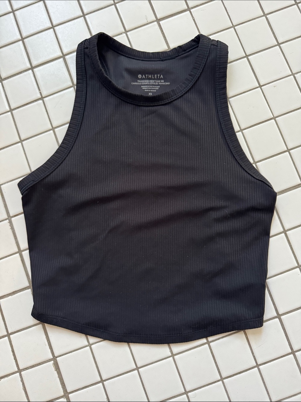 Athleta Transcend Crop Tank Rib